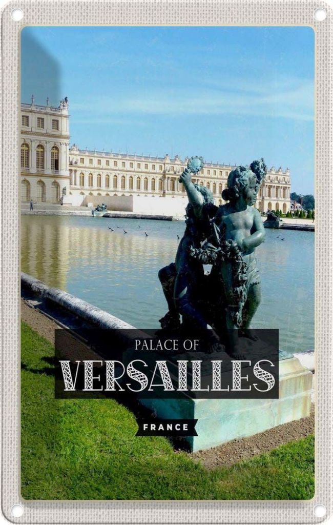 vianmo Blechschild 30x20 cm Palace of Versailles France Tourismus Bildmotiv Reisemotiv Abenteuer Reisen Urlaub
