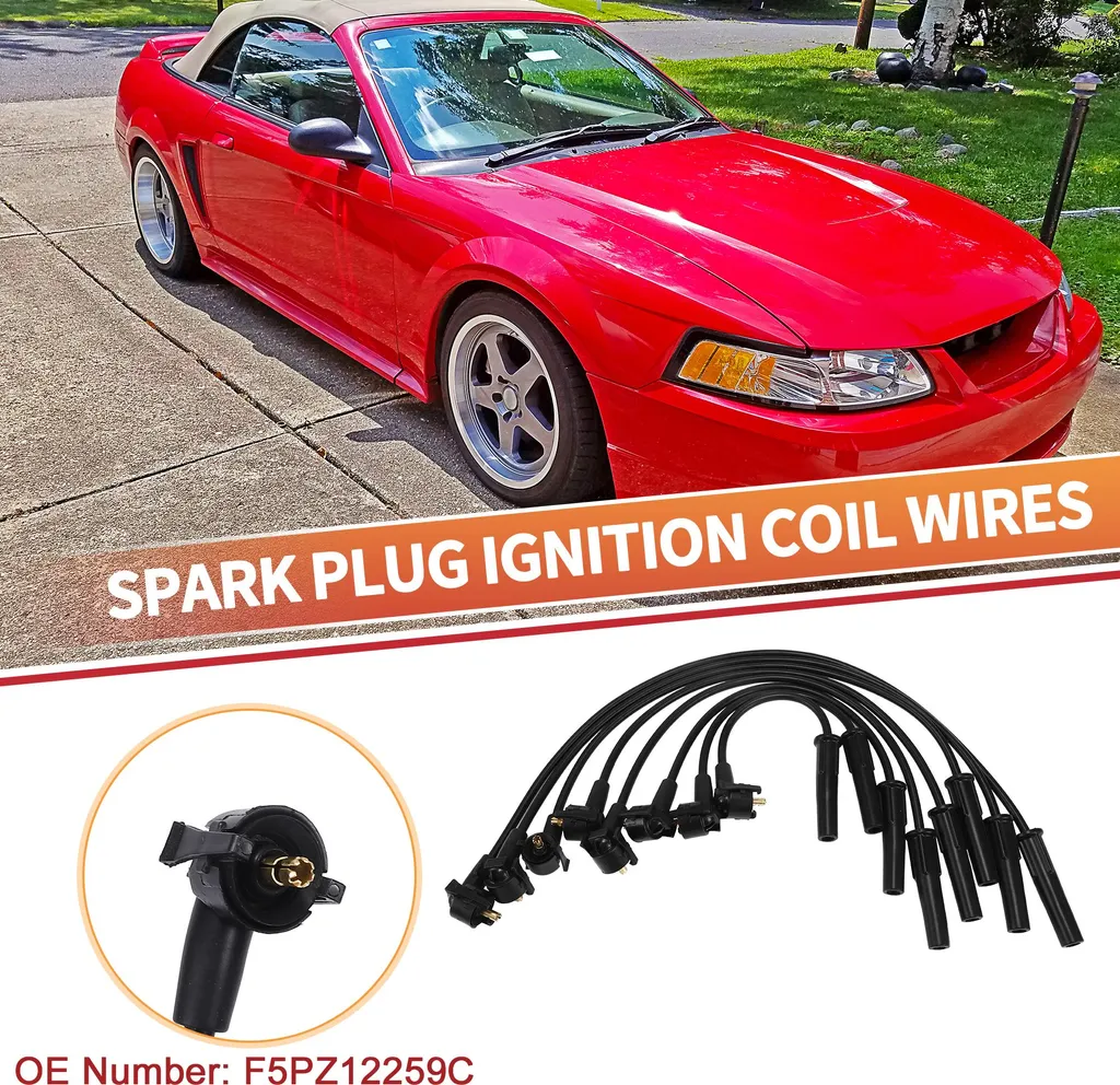Câbles de Bobine Haute Résistance pour Mustang 1991-1992 2.3L L4 - 8x