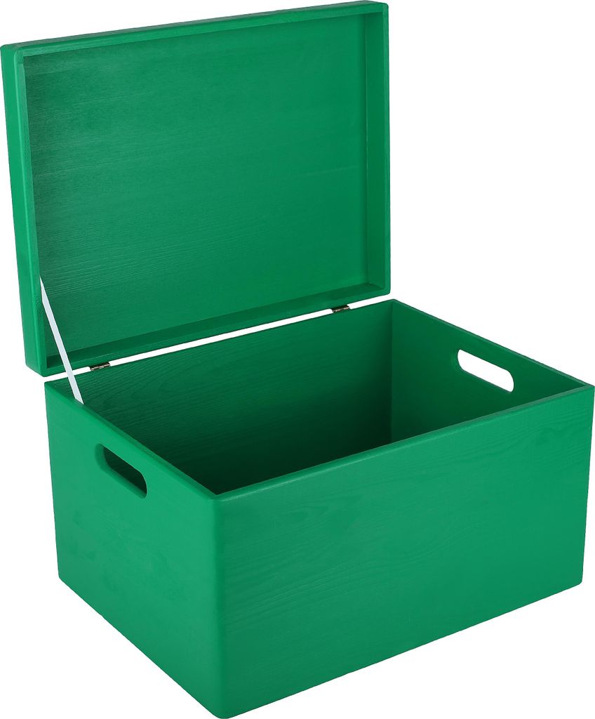 Creative Deco Boite de Rangement en Bois Vert 40 x 30 x 24 Image du produit 