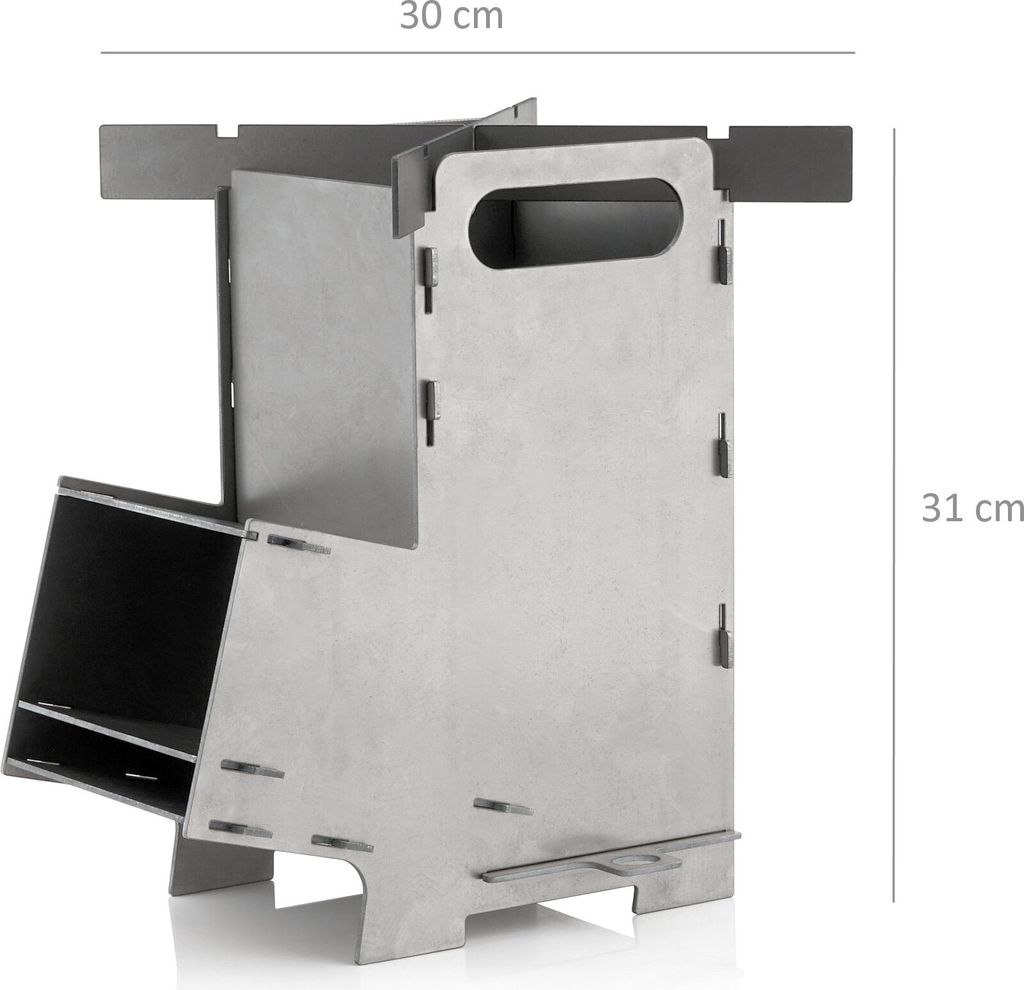 BBQ-Toro Raketenofen RAKETE #5, Rocket Stove Stecksystem Produktbild 5
