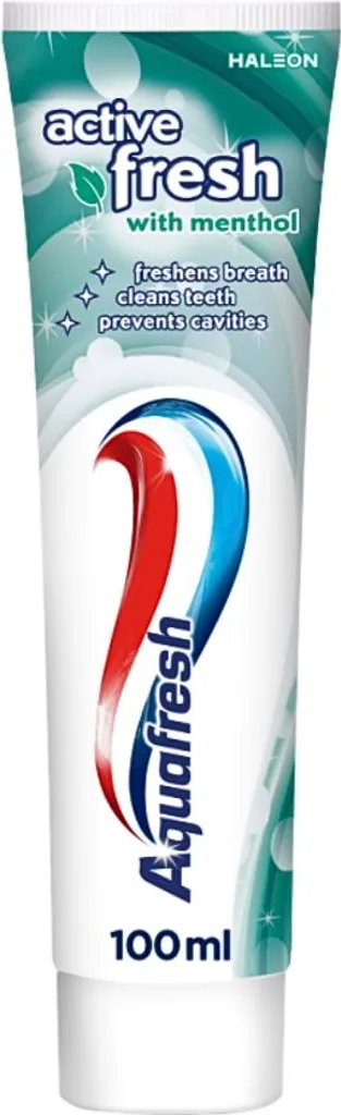Dentifrice Aquafresh Nettoyant Menthol 100ml - Pack Éco de 12 Unités