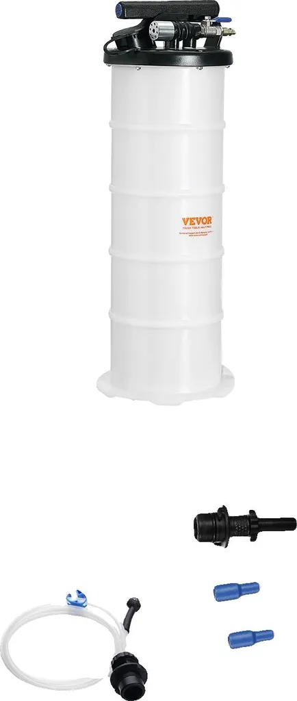 Extracteur de liquide pneumatique 6.5L avec tubes d'extension variés