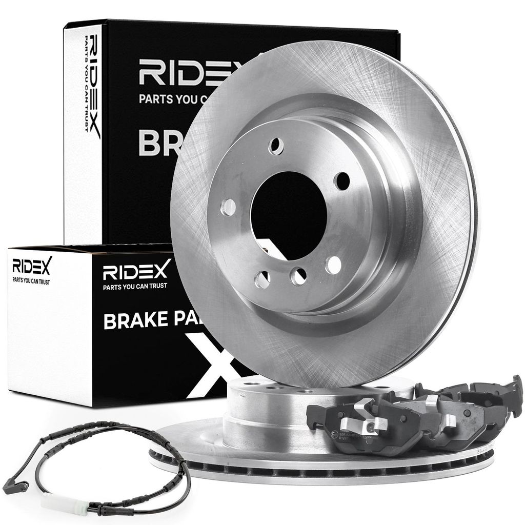 RIDEX Bremsenset Hinten Bremsscheiben Beläge Satz passend für MERCEDES-BENZ A-Klasse (W168) 300 300,0mm