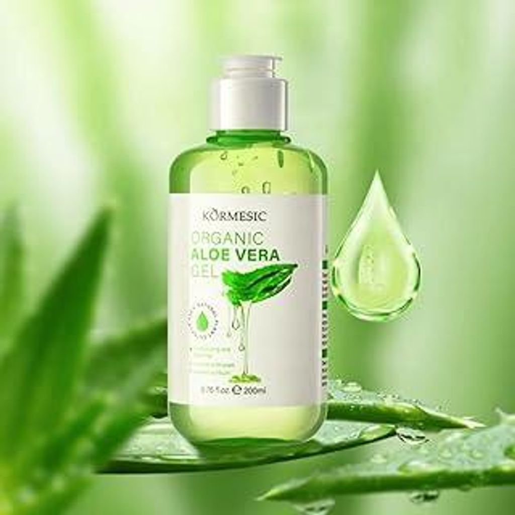 Aloe Vera Gel mit Bio-Extrakt – Feuchtigkeitspflege für Gesicht, Körper & Haare – After-Sun Gel bei Sonnenbrand & trockener Haut – Vegan & ...