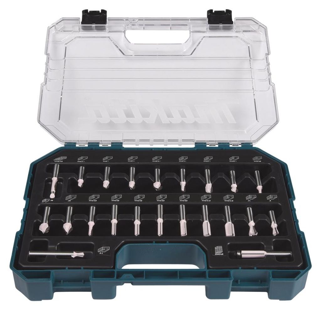 Set di 22 frese per scanalature MAKITA D-74784 Immagine del prodotto 