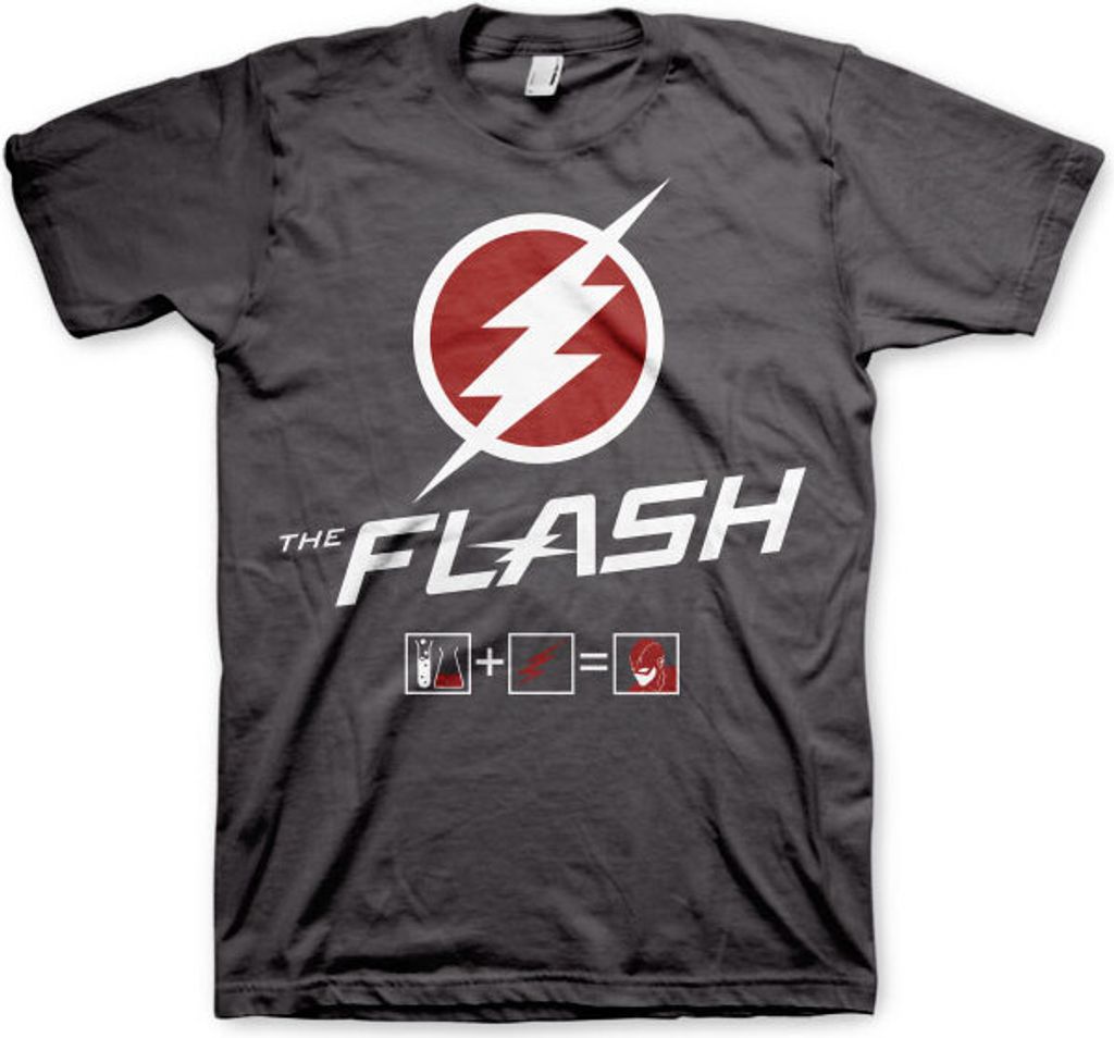 The Flash Riddle T-Shirt - Large - Dark-Grey