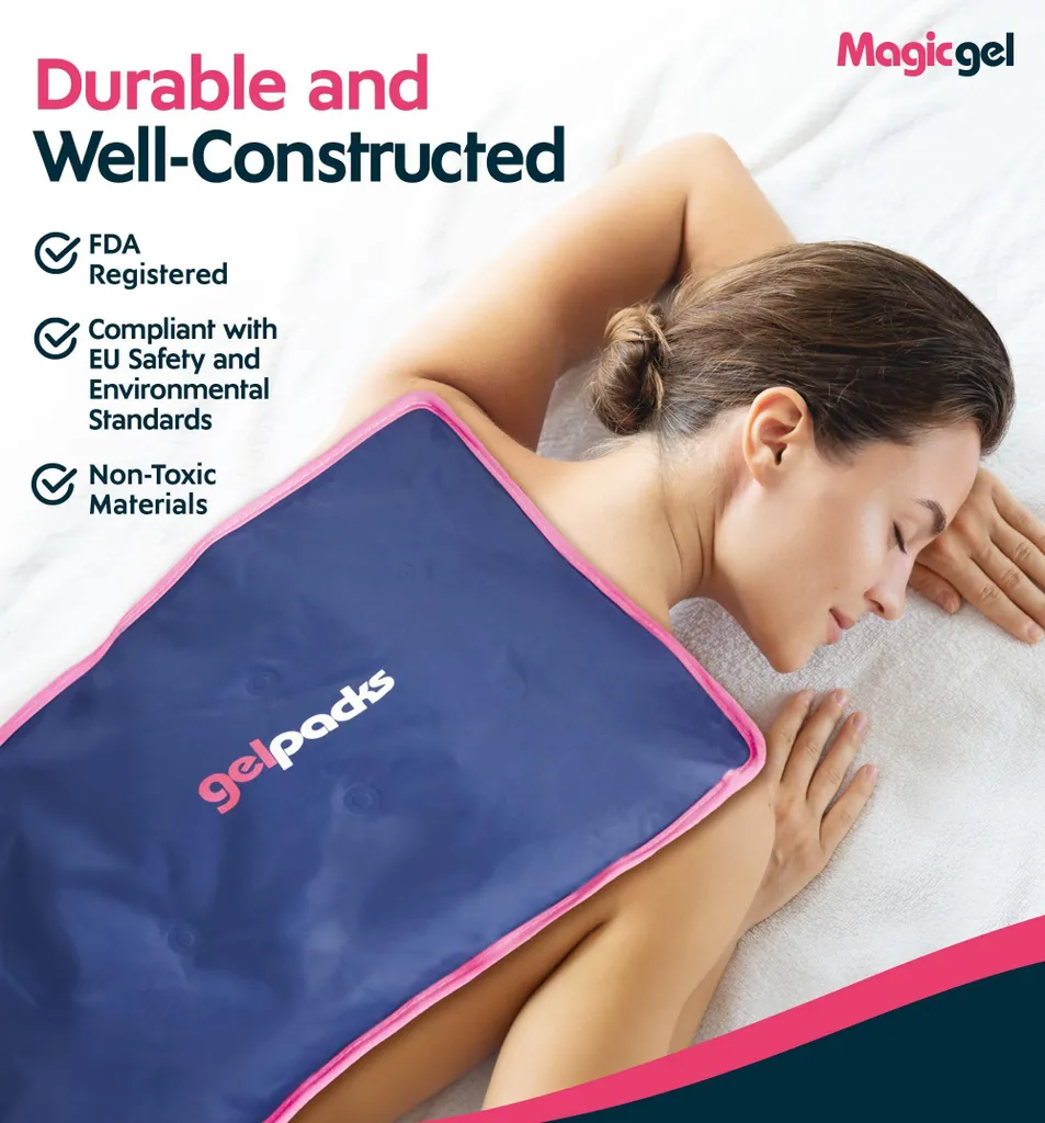 Coussinet de Refroidissement Flexible et Réutilisable - Grand Pack Gel