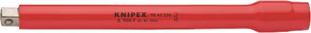 KNIPEX 98 45 250 Rallonge isolée 1000V avec carré 1/2 pouce 250 mm