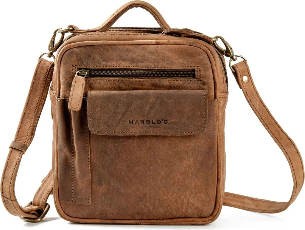 HAROLD'S Pelle Antic Borsa Tracolla - Eccellenza Artigiana Marrone