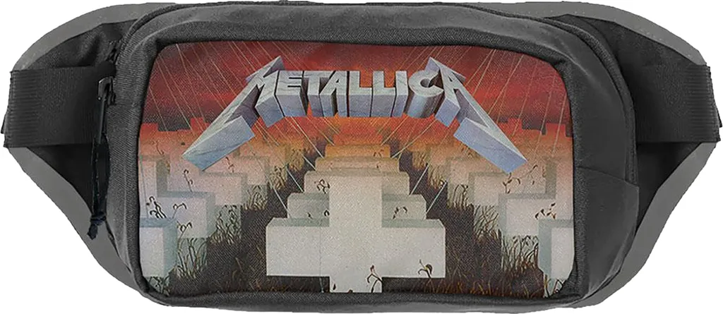 Metallica - Borsa a tracolla "Master Of Puppets", Logo RO13714 (Taglia unica) (Grigio/Nero)
