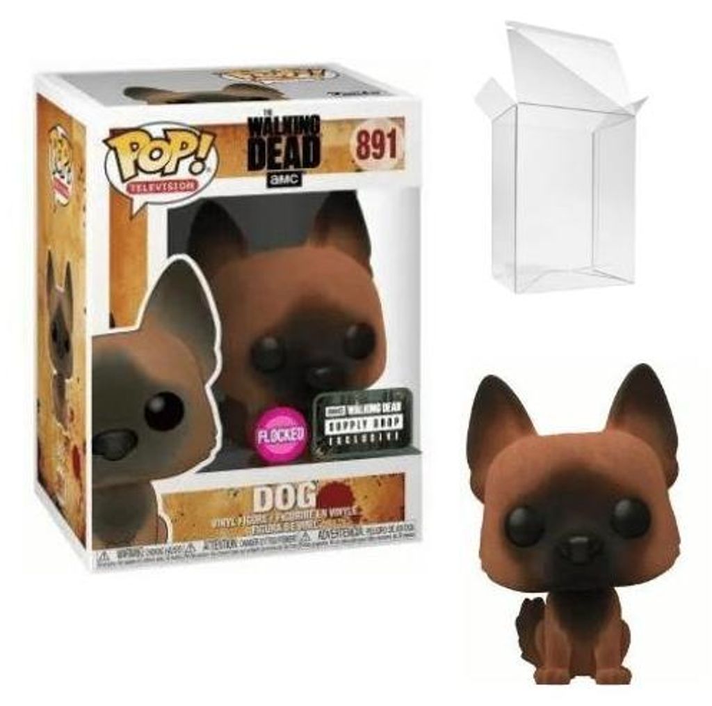 Funko Pop! Televistion: The Walking Dead - Dog (Flocked) #891 Supply Drop Exclusive
