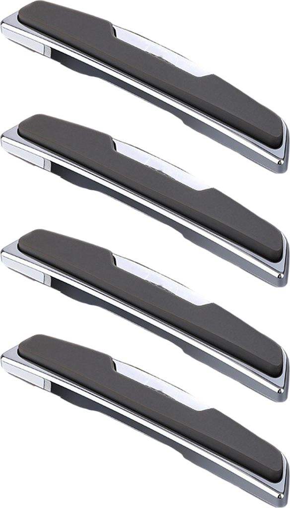 4 Teile/satz Hochglanz Schlank Tür Kantenschutz Stoßstange Schutz Trim Schwarz Farbe Auto Fahrzeug Schutz Aufkleber Form Zubehör