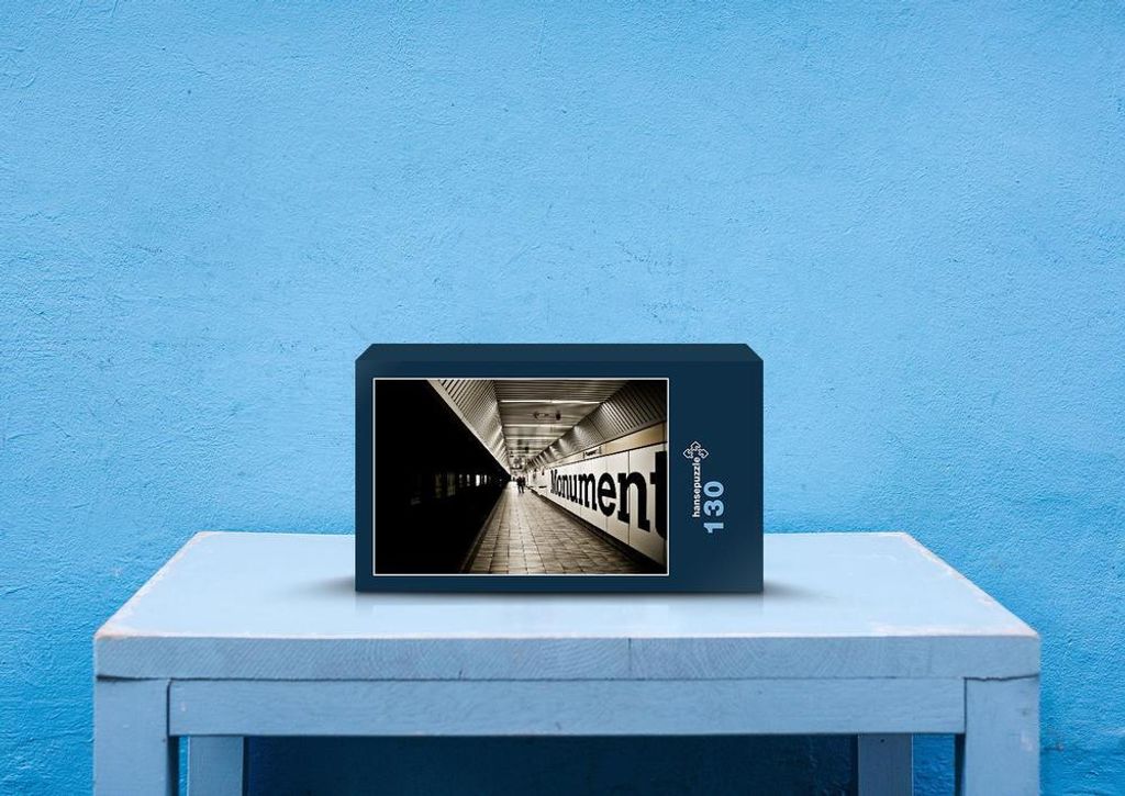 hansepuzzle 51607 - Plattform Puzzle, 130 Teile, Hintergründe, 28,7 x 20,0cm mit hochwertiger Aufbewahrung, Kartonbox & Beutel