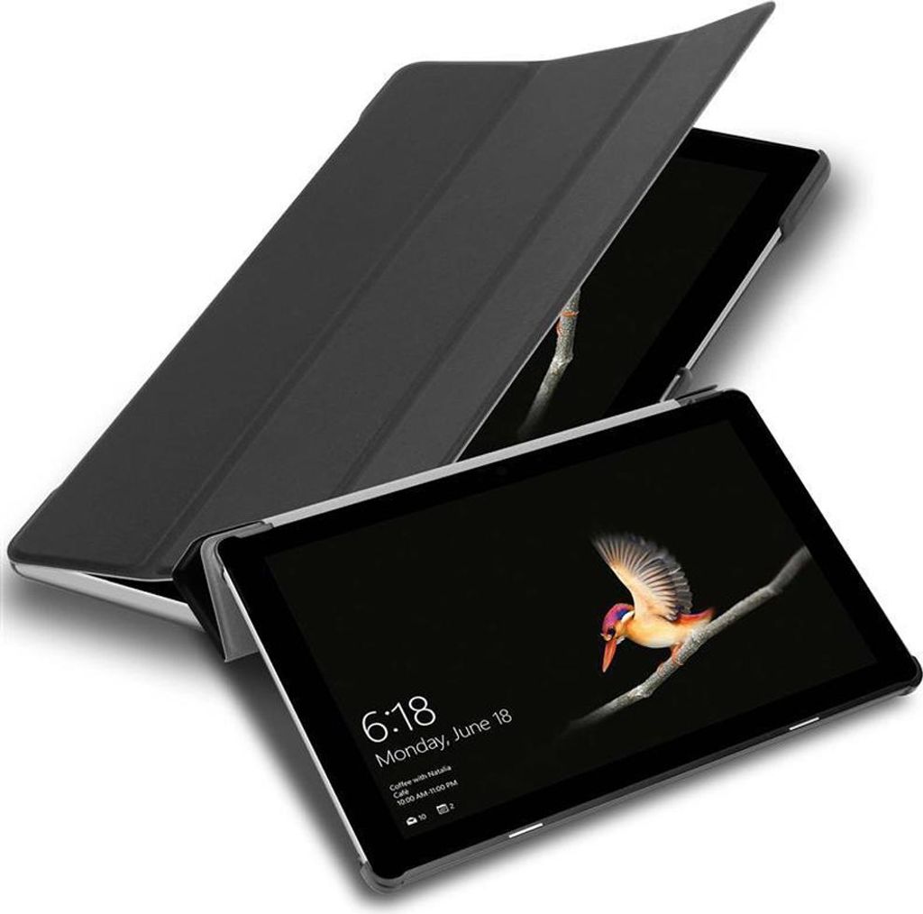 Cadorabo Hülle für Microsoft Surface GO Tablet Hülle in Schwarz Schutzhülle Etui Case Tasche Cover