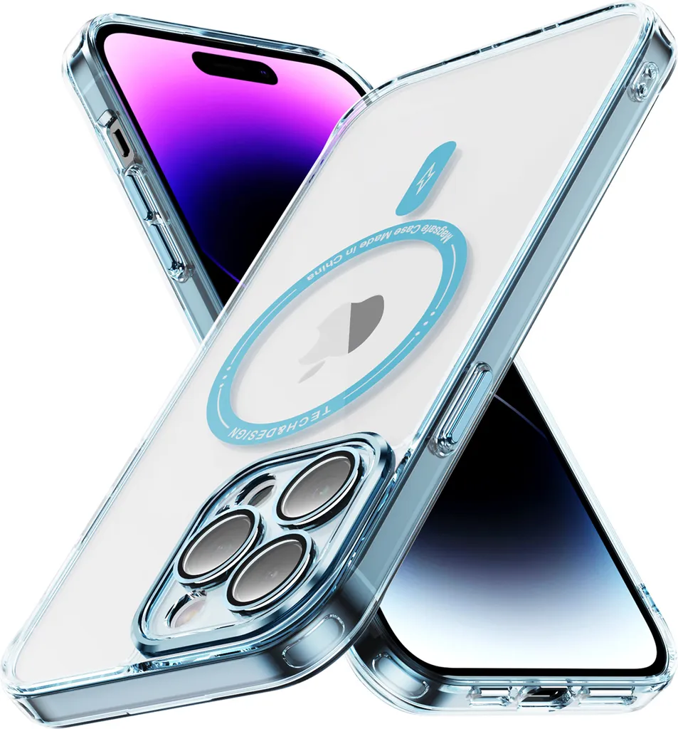 Custodia magnetica trasparente per iPhone 14 Pro Max