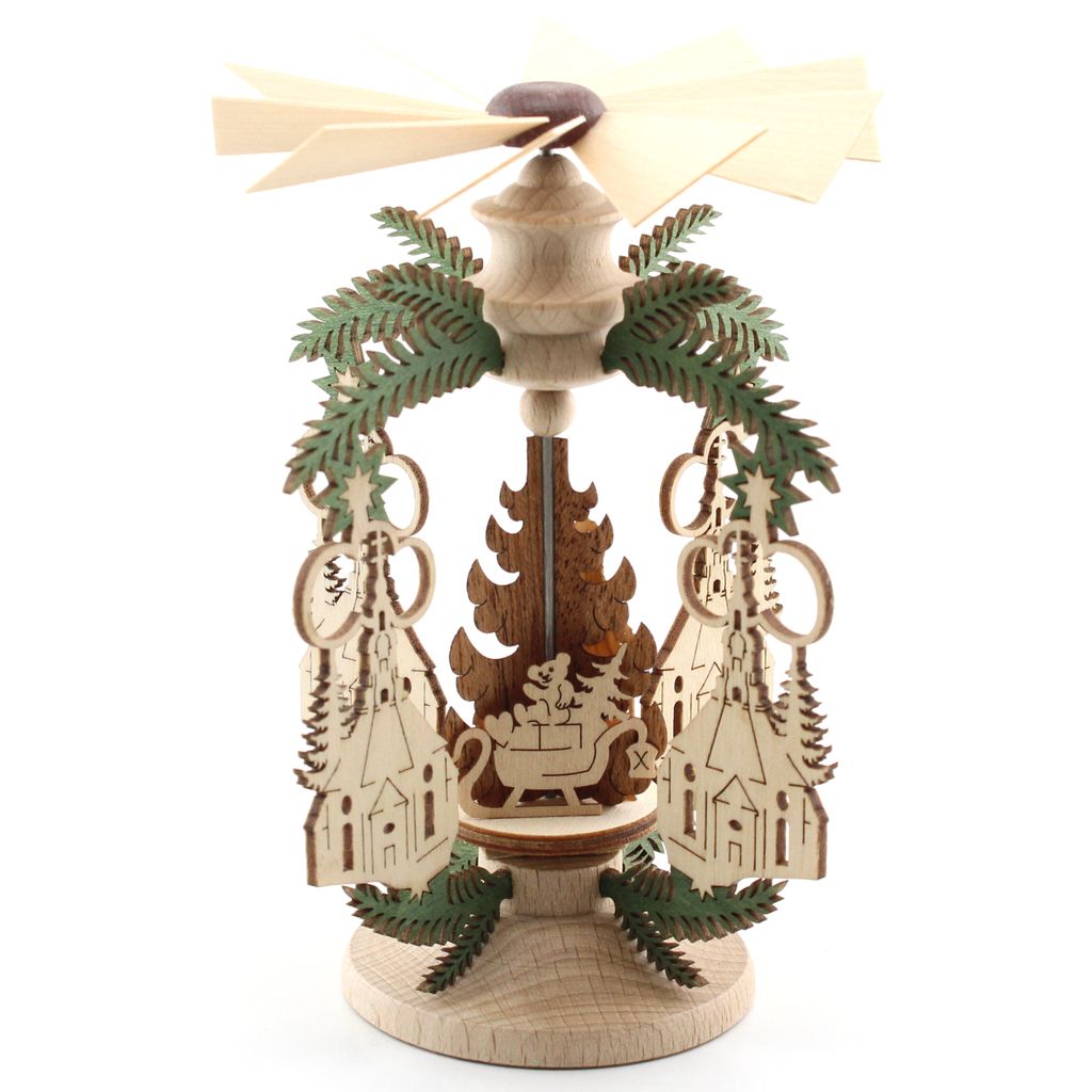 Kreißl Tischpyramide Zweig 13 cm, Modell:Weihnachtsmotiv