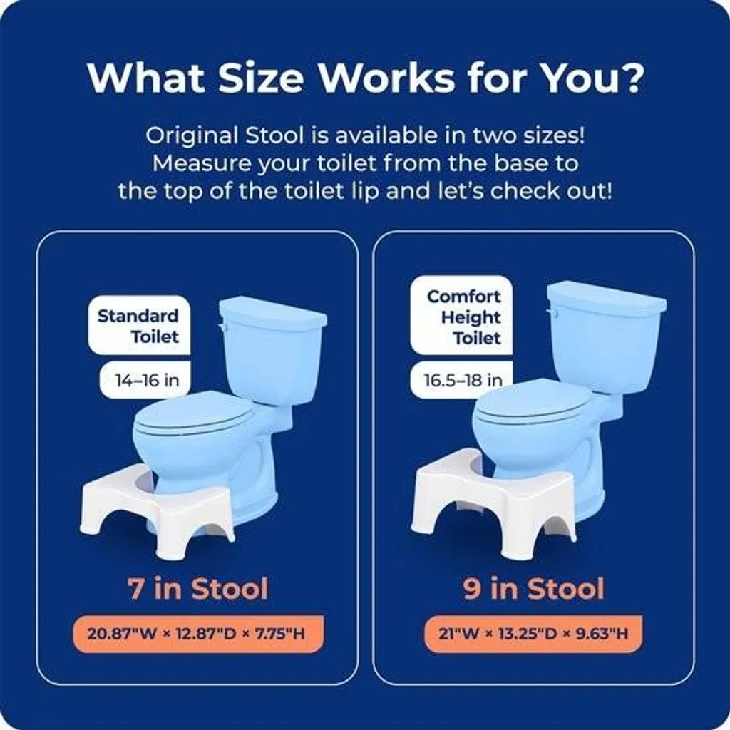 Tabouret de toilettes physiologique pour une posture correcte et saine