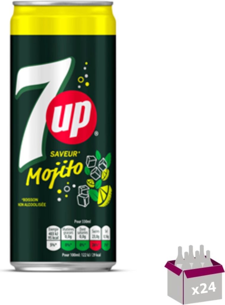 7 Up Mojito - 24 x 33 cL Image du produit 