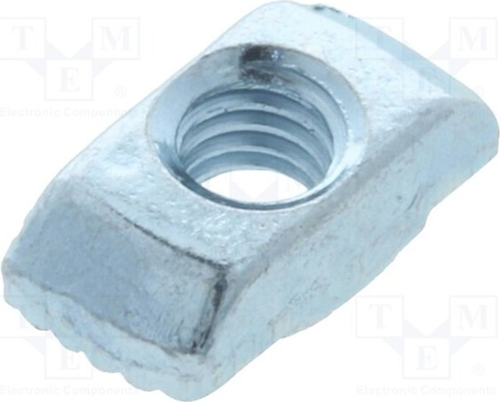 1x Gewinde: M4 H: 1mm 096H06410 Profil-Zubehör Nutbreite: 6mm Zink für Profile