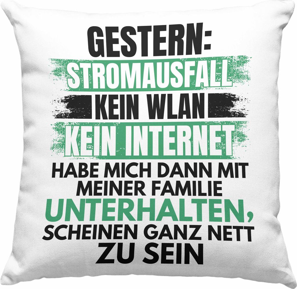 Trendation - Lustige Gamer Deko-Kissen mit Füllung 40x40 Zocker Geschenk Gamer Gamergirl Geschenkidee Geburtstag (Grau)