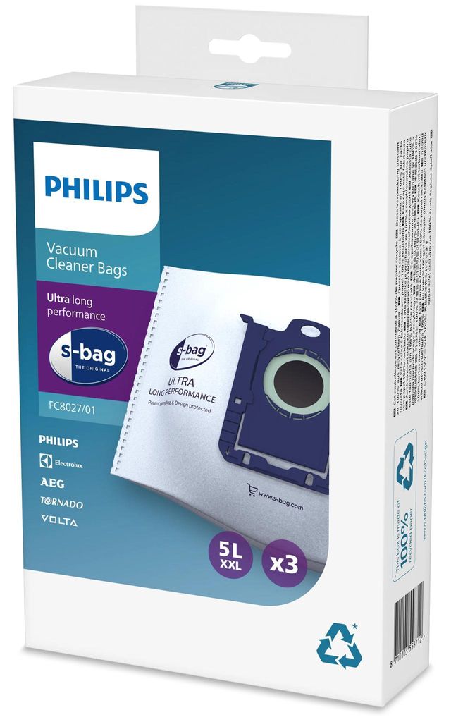 Philips Original sbag® Staubsauger Beutel, Classic Long Produktbild 