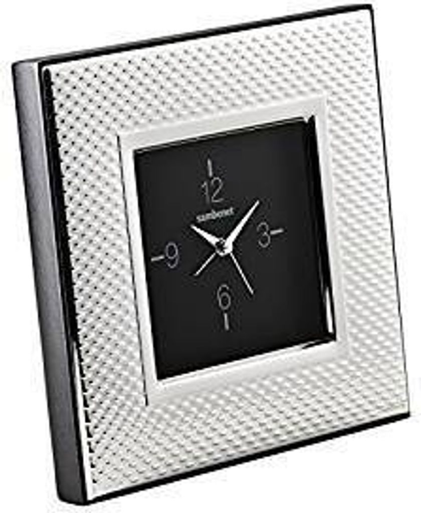 Sambonet Frames Dew versilbert Uhr 9x9 cm S0114-S00477-59660L33 /Abverkauf nur solange Vorrat reicht