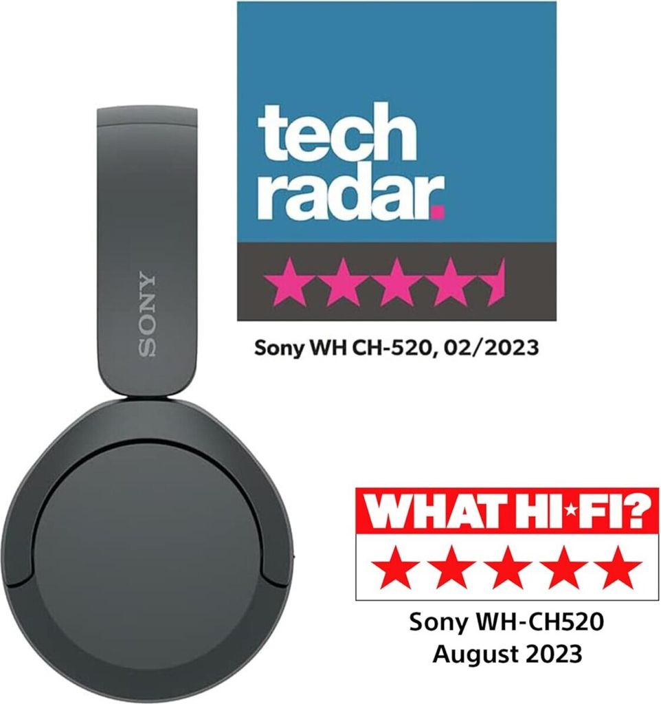 Slúchadlá Sony Bluetooth WHCH520B.CE7 + Voice Assistant bw Obrázok produktu 11