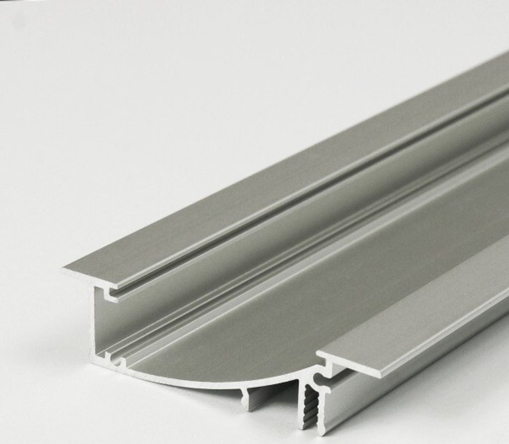 PROVISTON | LED Aluminiumprofil | 53 x 13.5 x 2000 mm | Weiss | Led-Beleuchtung | Indirekte Beleuchtung | LED Leisten | 1 Stück