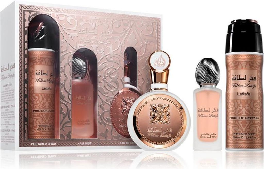 Zestaw Lattafa Fakhar Women Woda Perfumowana 100Ml Mgiełka Zdjęcie produktu 