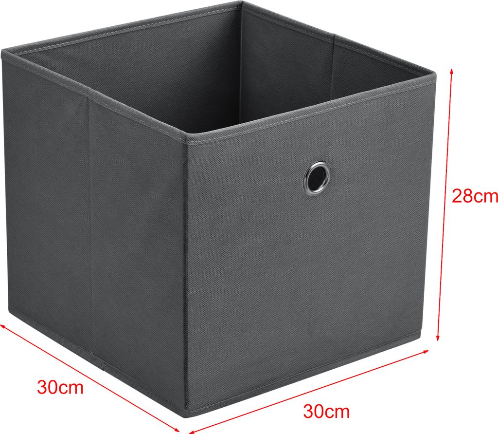 [cs.casa] Skládací box sada 10 úložných boxů 30x30x28 cm Obrázek produktu 3