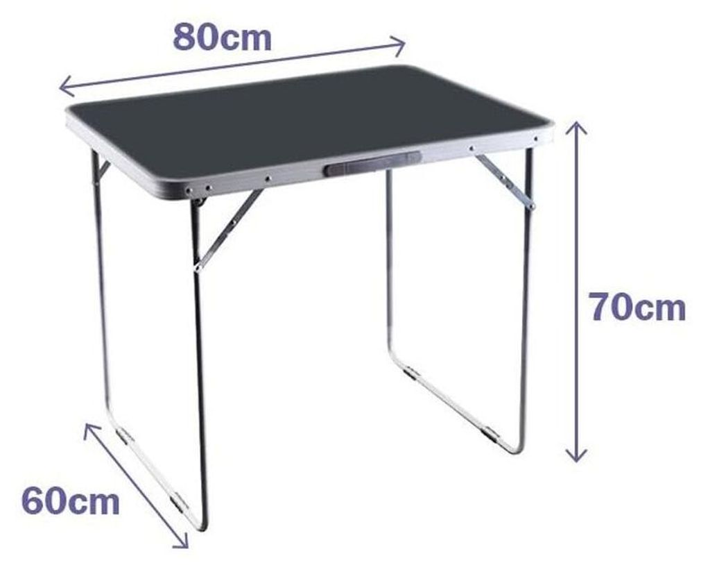 Table Klapptisch Marbueno Grau 120 x 70 x 60 cm