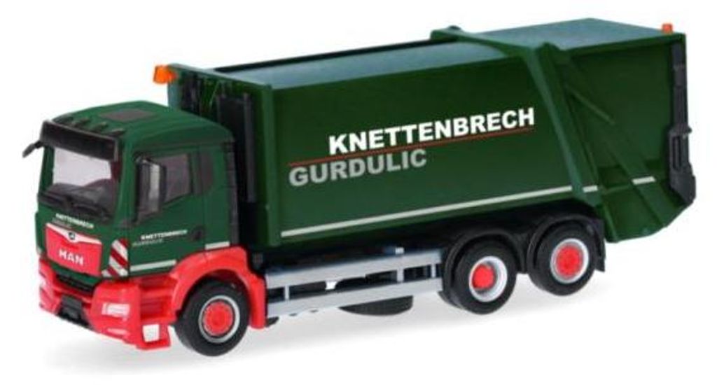 Herpa 319379 - 1/87 MAN TGS NN Pressmüllwagen FAUN VARIOPRESS Knettenbrech