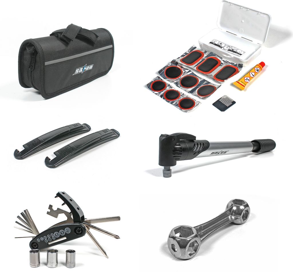 Fahrrad Reparatur Werkzeug Set Notfallwerkzeug Fahrradpumpe Tasche