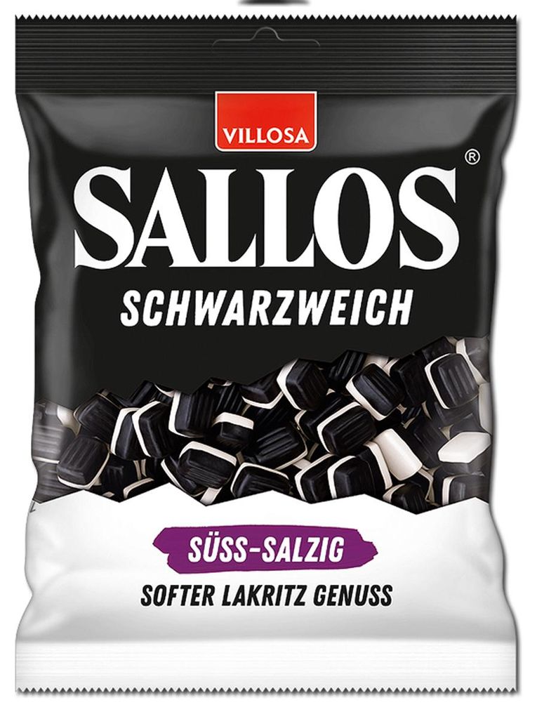 Sallos Black Soft Sweet Salty Miękka lukrecja z cukrem Zdjęcie produktu 