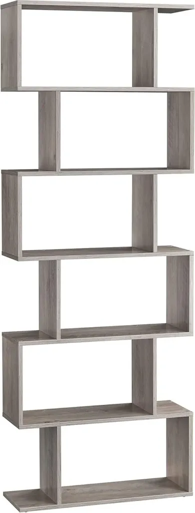 Étagère de Rangement pour Livres et Déco Bibliothèque 6 Niveaux de Salon