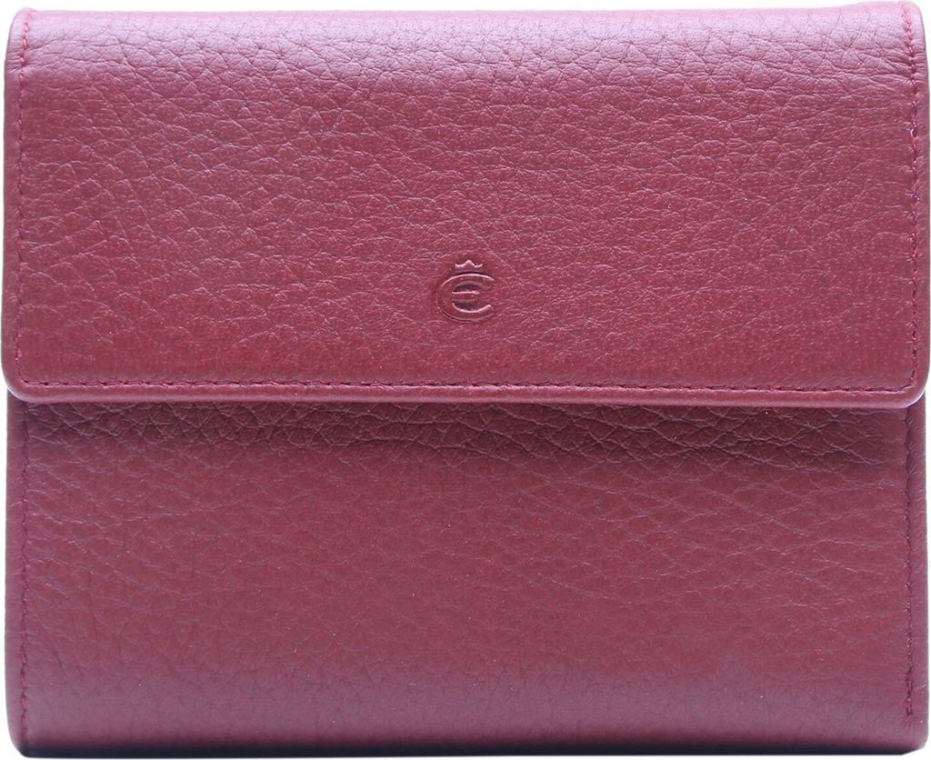 Esquire Leder Geldbörse Deer Cardsafe Wallet Red dunkelrot