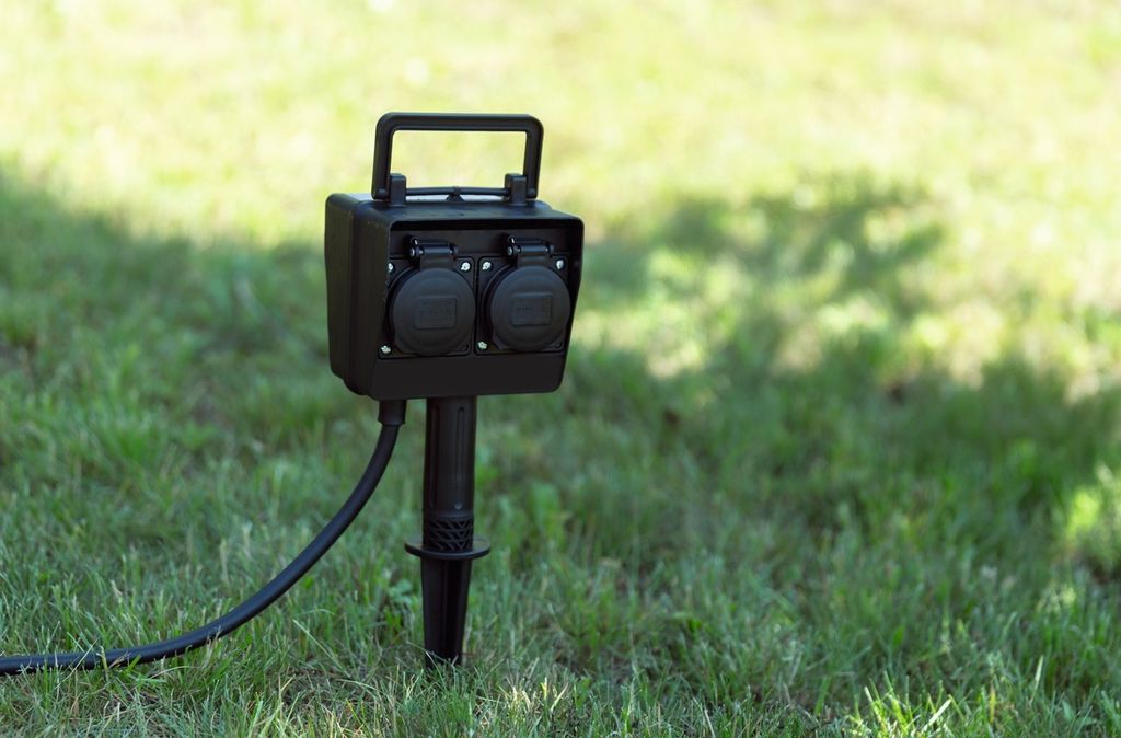 Presa da giardino HEITRONIC 35468, a 4 vie Immagine del prodotto 