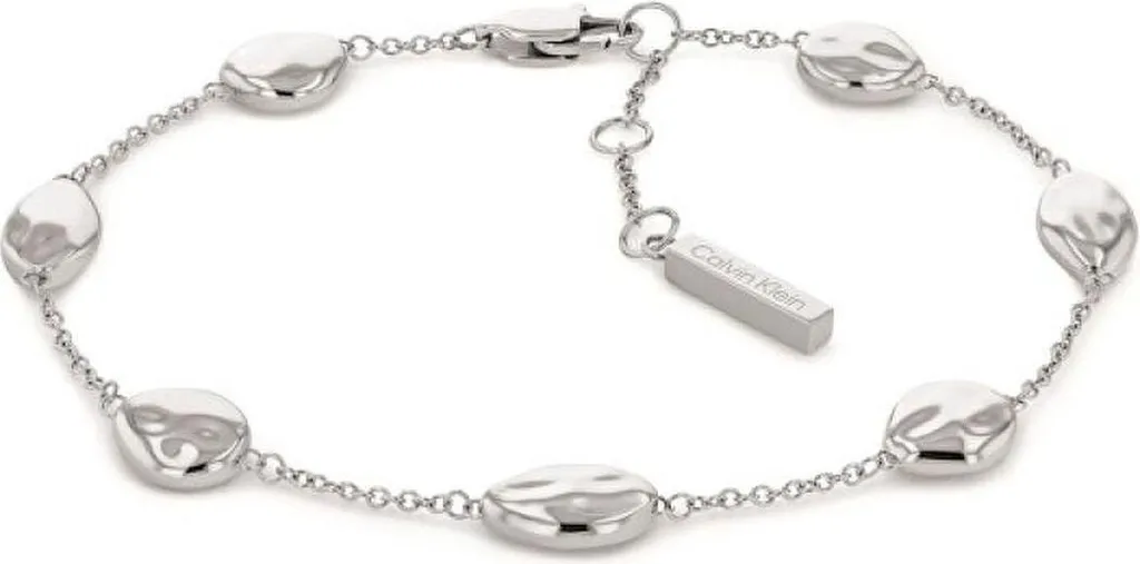Calvin Klein - 35000126 - Bracciale - Donna - Acciaio inossidabile - Argento - 18,5 cm