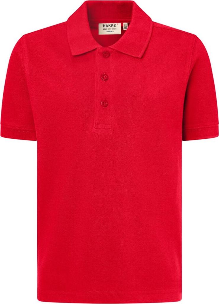 HAKRO Kinder Poloshirt #545 Gr. 122/128 rot