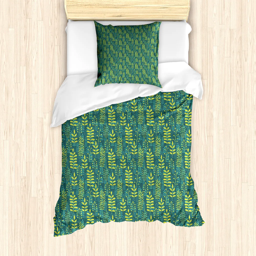 Housse de couette anti-acariens bleu sarcelle pour personnes allergiques