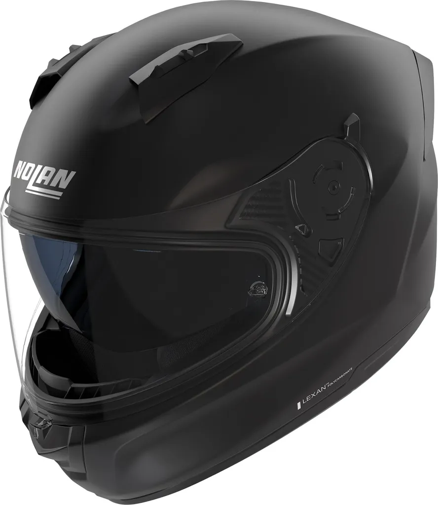 Casque Intégral Moto Nolan N60-6 Classic Noir Mat pour Motard Urbain