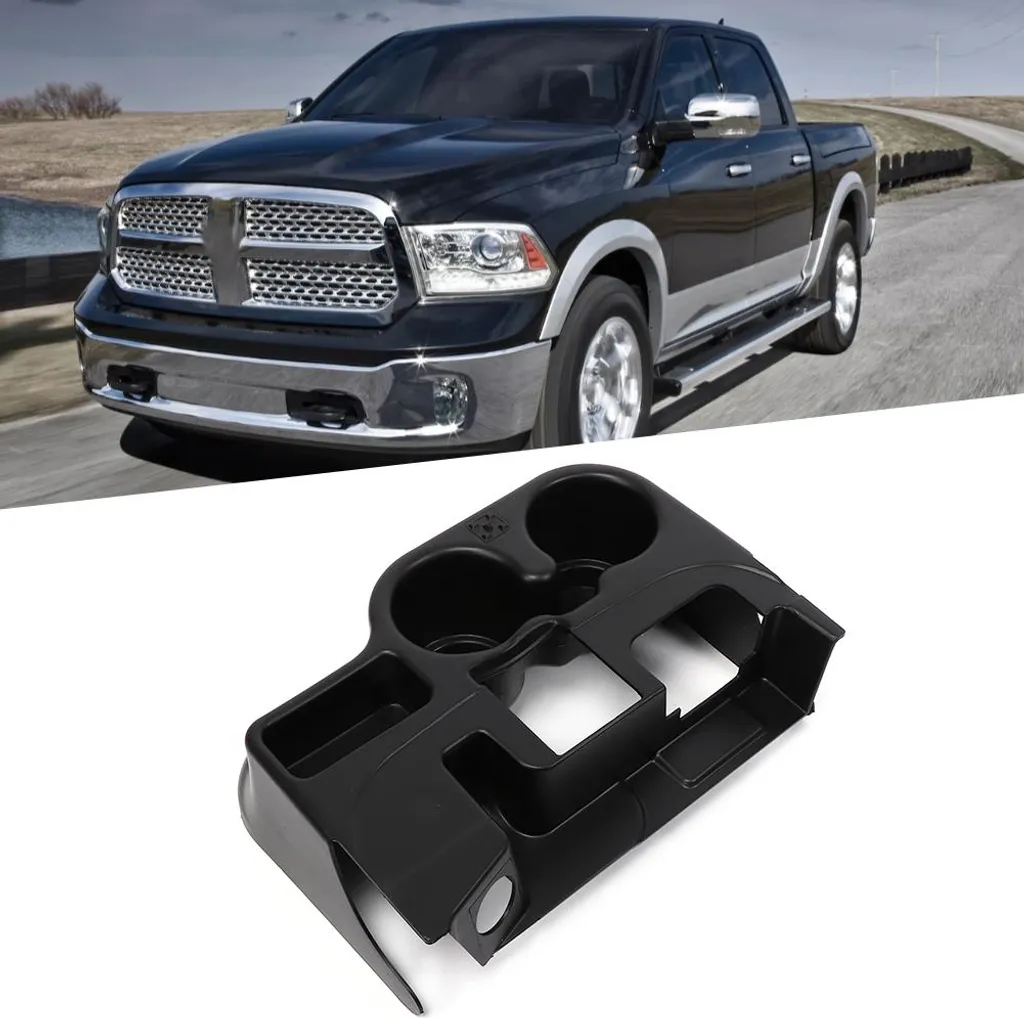 Support de gobelets console centrale pour Dodge RAM 1500 2500 03-12 Noir
