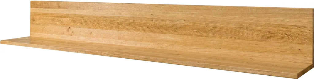 Étagère murale bois massif 170cm KENT en chêne sauvage pour salon