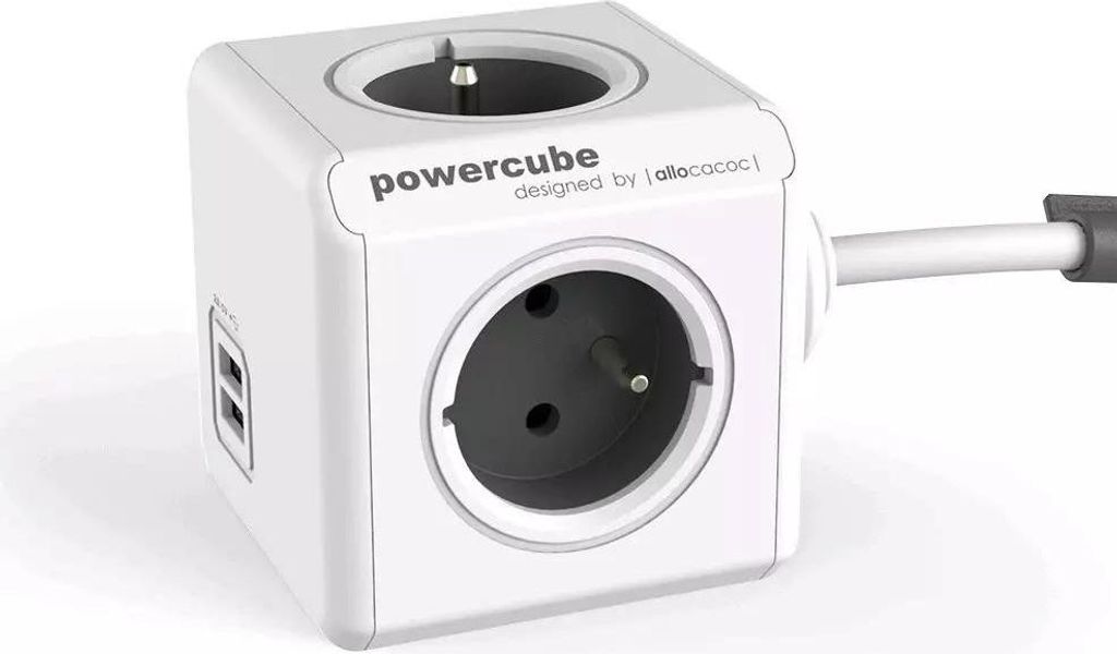 Allocacoc PowerCube Extended USB E(FR), 1.5m, 1,5 m, Typ E, CE, KEMA, RoHS, 4 AC-Ausgänge, 16 A, 230 V