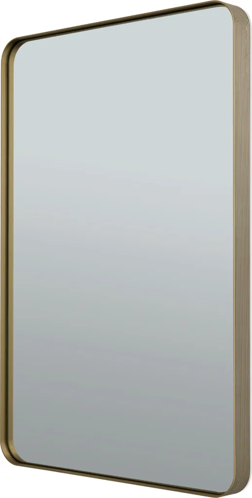 Miroir cadre aluminium doré 91x61cm miroir mural design rectangulaire