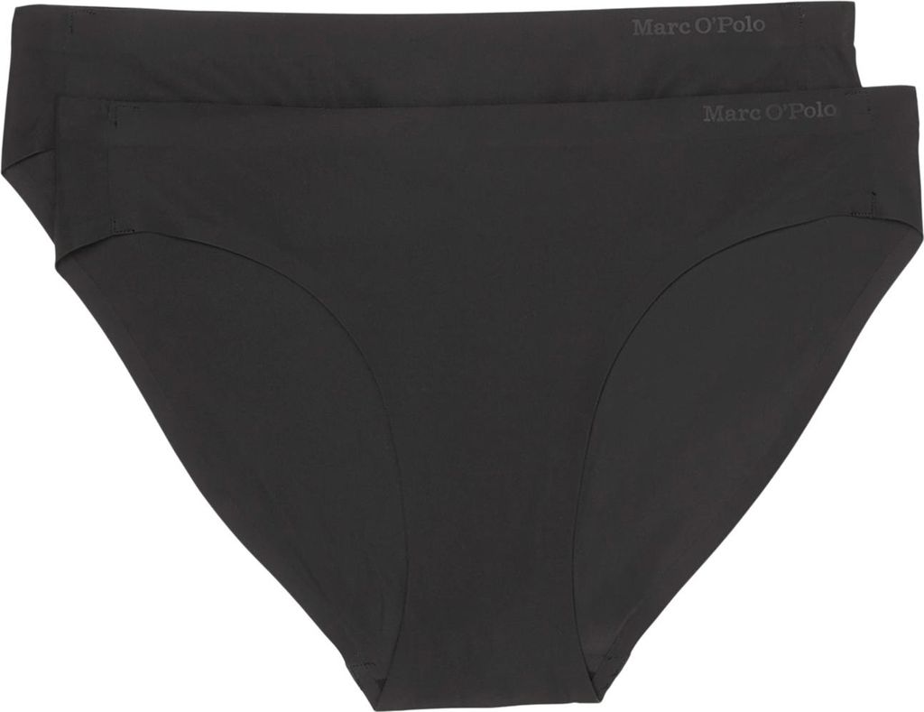 Marc O'Polo Damen Slip 2-Pack Second Skin - black - Größe M