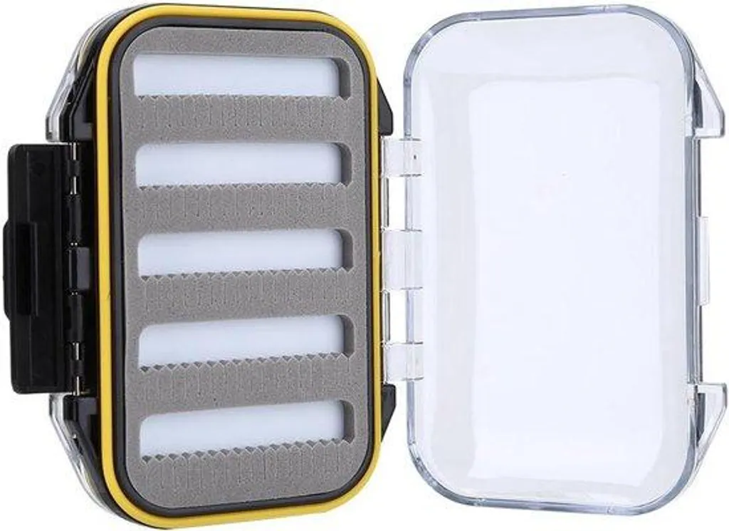 Mallette de pêche étanche pour mouches avec rangement modulable 15cm