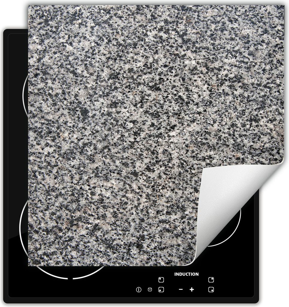 DarHaus Herdabdeckplatte 50x52 cm Anti Rutsch Matte Aufrollbar, Granit