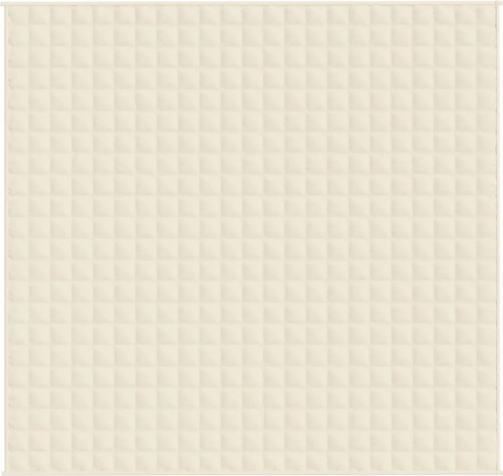 Coperta Pesata 11kg vidaXL 220x230 - Relax Profondo Crema - 3