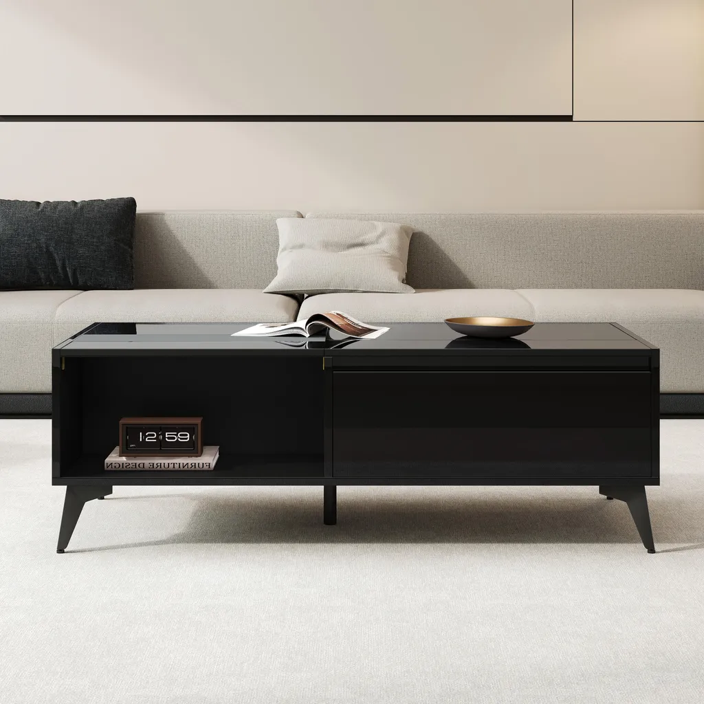 Table Basse Relevable Idéale pour Manger ou Travailler dans votre Salon - 2